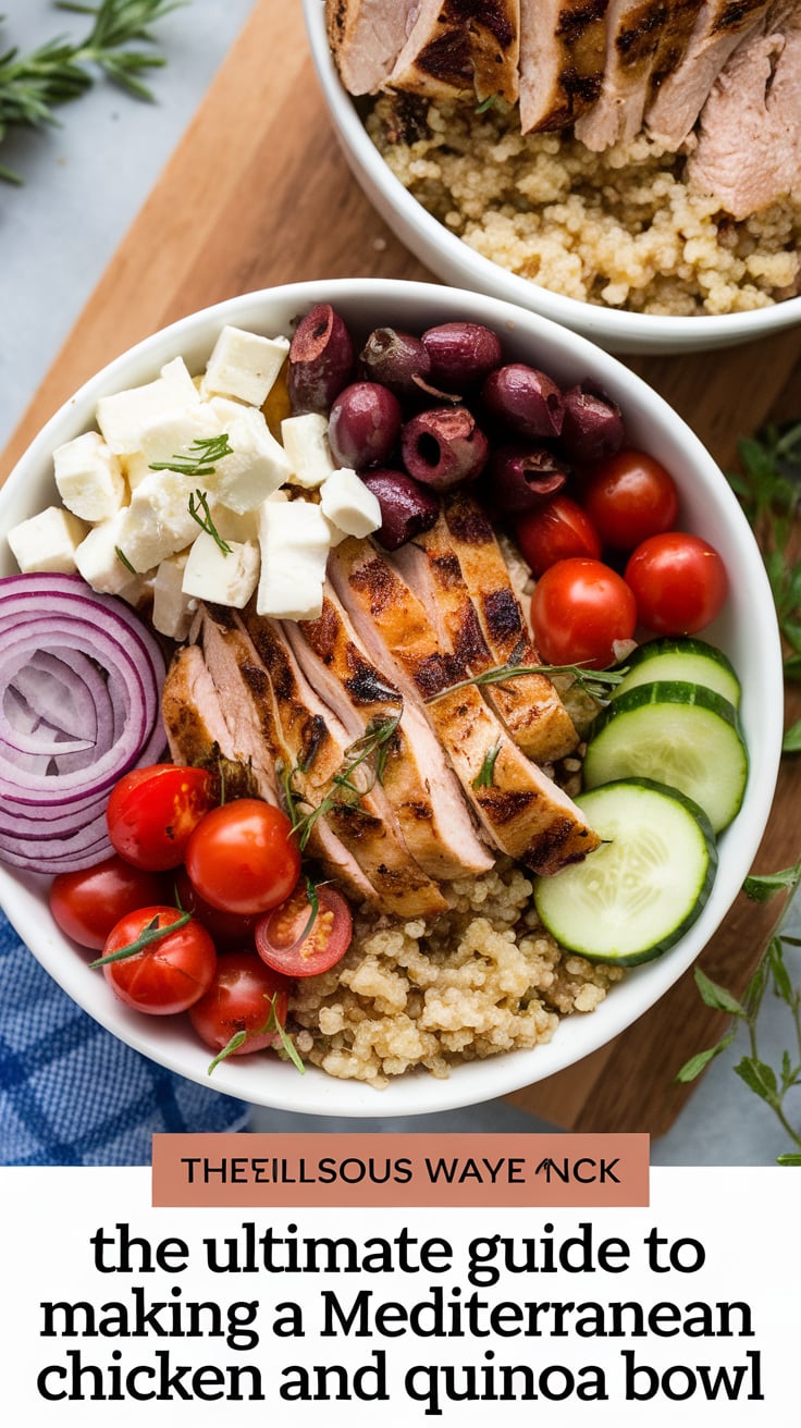 Elevate your meal prep with The Ultimate Guide to Making a Delicious Mediterranean Chicken and Quinoa Bowl, a recipe that brings together wholesome ingredients for a nutrient-packed, delicious dish. Packed with protein, fiber, and essential vitamins, this bowl is designed to fuel your body and delight your taste buds.