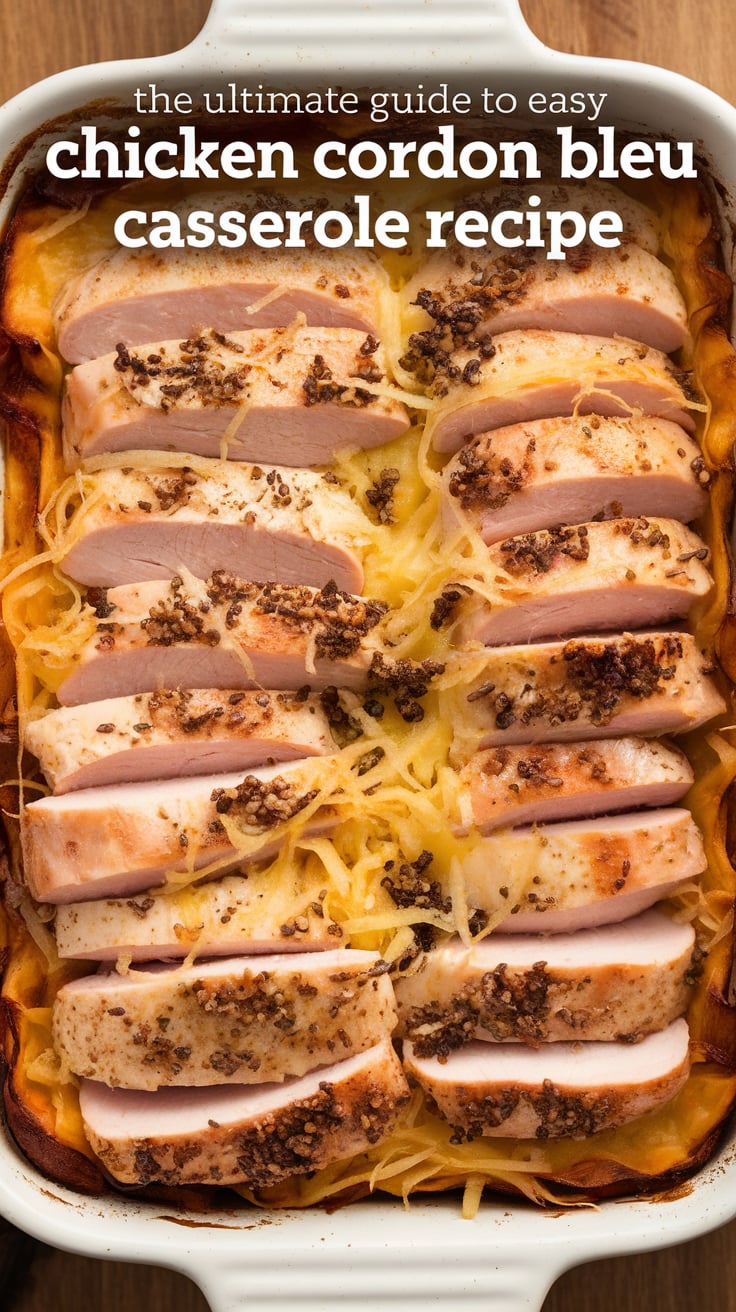 Whether served at a cozy family gathering or as a delightful dish for your next potluck, this Chicken Cordon Bleu Casserole is sure to impress. Dive into the ultimate guide and discover how effortlessly you can create a comforting meal that brings hearty flavors and warm memories to your kitchen!