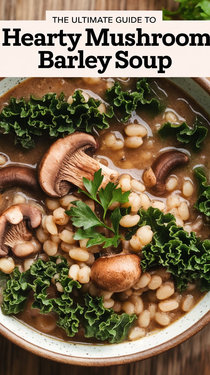 Elevate your dining experience with the rich aromas and rustic flavors that Hearty Mushroom Barley Soup offers. Perfect as a main course or a hearty side, this soup is sure to impress family and friends at your next gathering. Dive into this ultimate guide and create a dish that warms both the body and spirit, providing moments of comfort with every delicious spoonful.