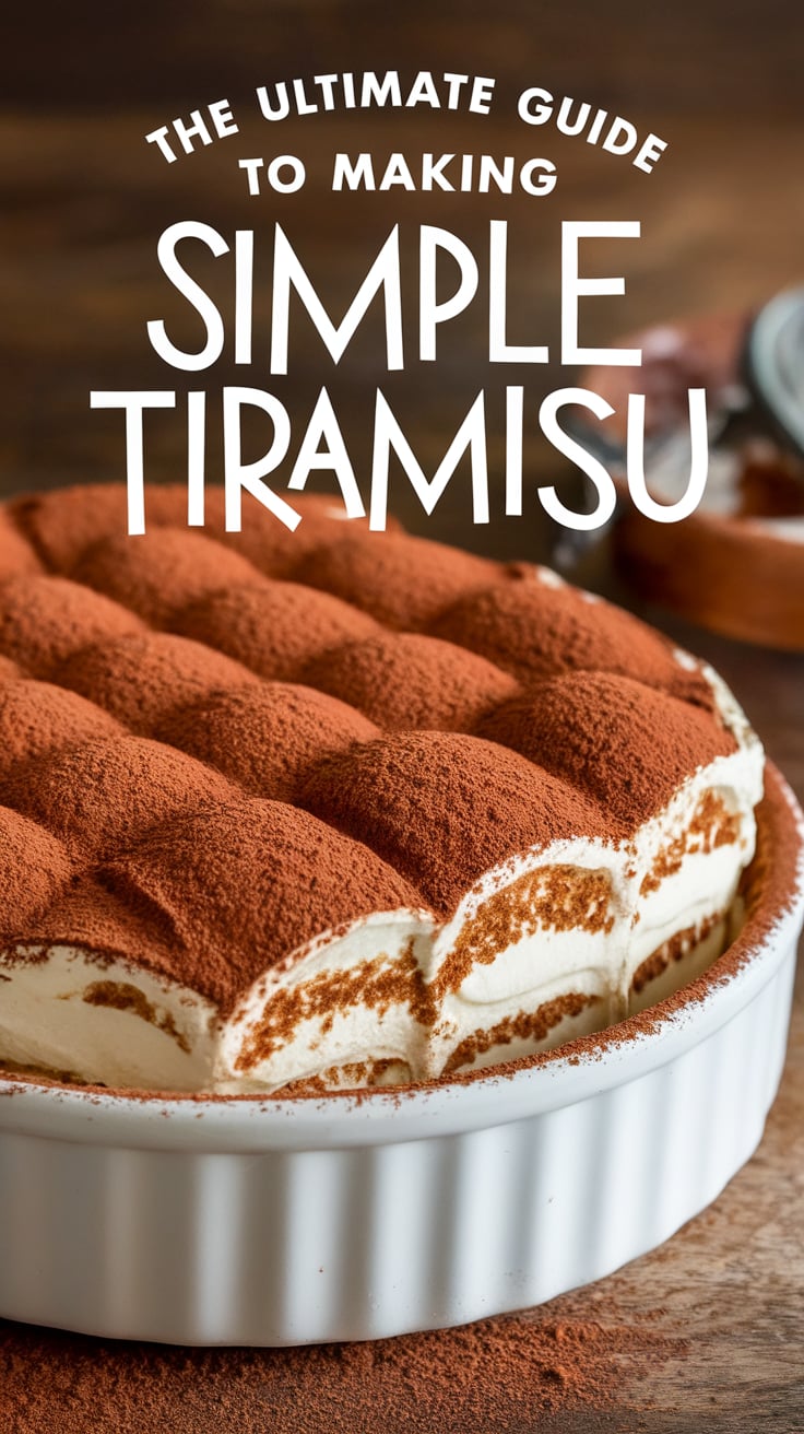 Unleash your creativity with variations on the classic Simple Tiramisu recipe. Whether you want to infuse it with chocolate, incorporate fruit, or experiment with flavored liqueurs, this guide encourages you to personalize your tiramisu, making each serving a unique and delightful experience for you and your guests.