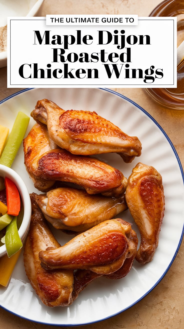 Discover how easy it is to whip up a batch of flavorful chicken wings with this ultimate guide. Featuring a unique maple dijon sauce that caramelizes beautifully in the oven, these roasted wings promise to deliver a satisfying crunch and a burst of flavor in every bite. You'll want to keep this recipe on hand for every occasion.