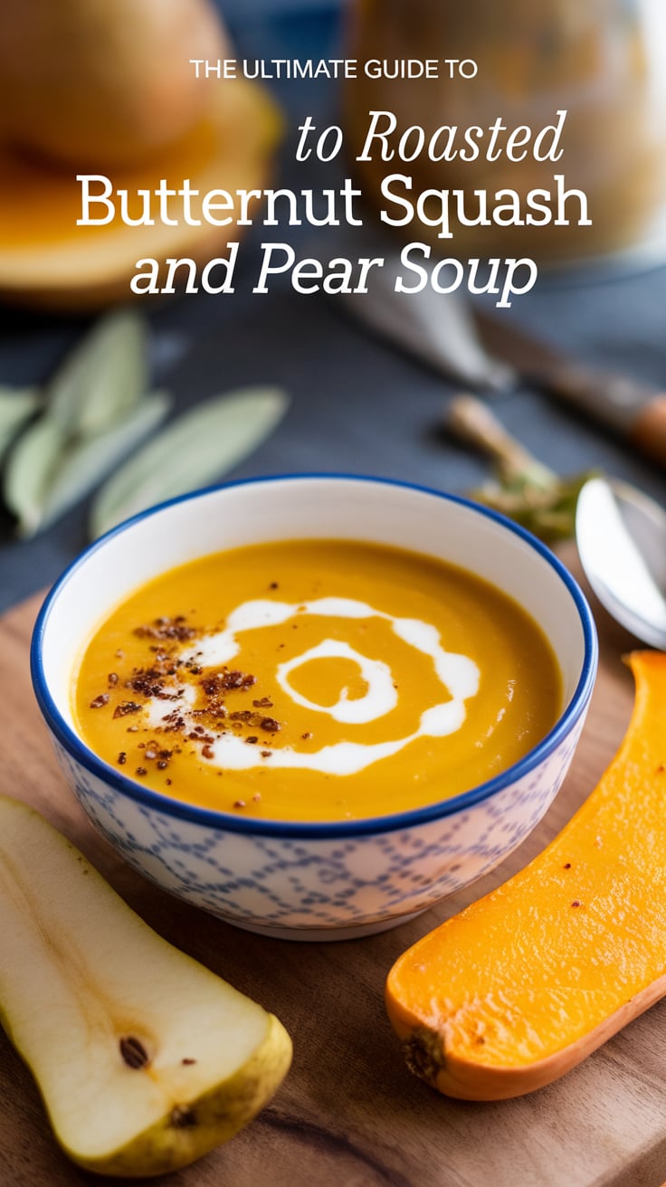 This guide doesn't just stop at the soup; it also inspires you with creative serving suggestions and complementary dishes. From crusty bread to fresh salads, find plenty of ideas to round out your meal and make it truly memorable. Dive into the world of Roasted Butternut Squash and Pear Soup, and let this ultimate guide transform your culinary experience!