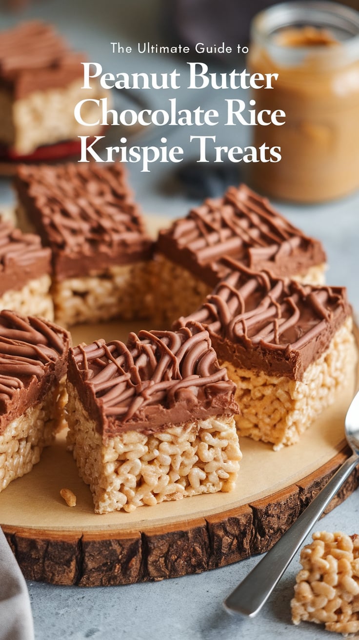 Indulge in the ultimate combination of flavors with Peanut Butter Chocolate Rice Krispie Treats, a decadent twist on the classic dessert that brings together creamy peanut butter, rich chocolate, and crispy rice cereal. This guide reveals the simple steps needed to whip up these irresistible treats that are perfect for satisfying your sweet tooth.